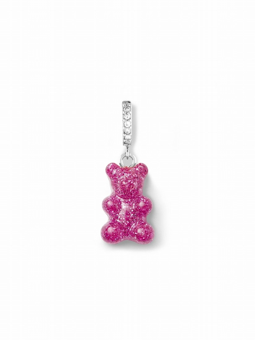 Crystal Haze Jewelry】Nostalgia bear ピアス(片耳用) - SV（ピアス