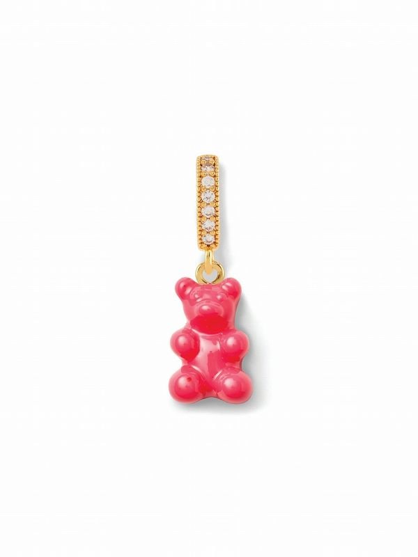 【Crystal Haze Jewelry】Nostalgia bear チャーム - Pave Connector - GD