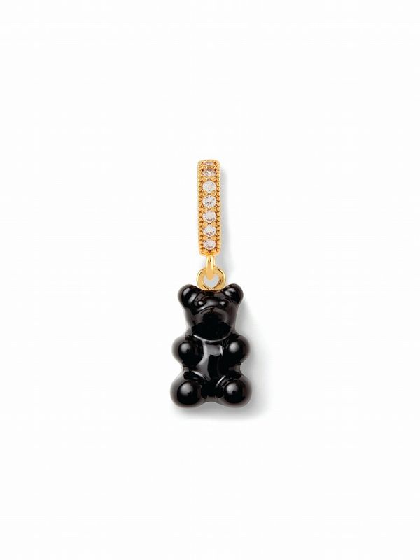 【Crystal Haze Jewelry】Nostalgia bear チャーム - Pave Connector - GD
