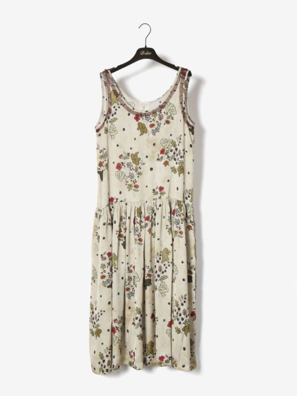 MOSSY PRINTED SLEEVELESS DRESS