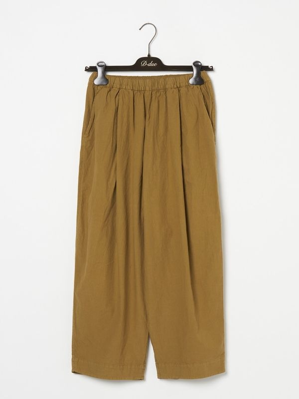 BASIC COTTON WIDE TUCKED パンツ