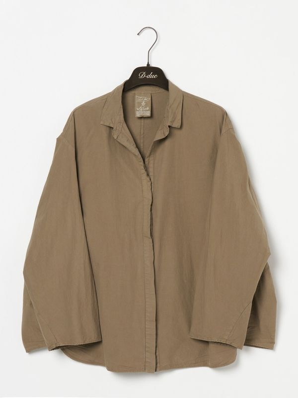 BASIC COTTON MANTLE BLOUSE