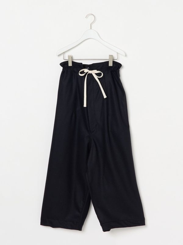 バランサーニットクロップドワイドパンツ
