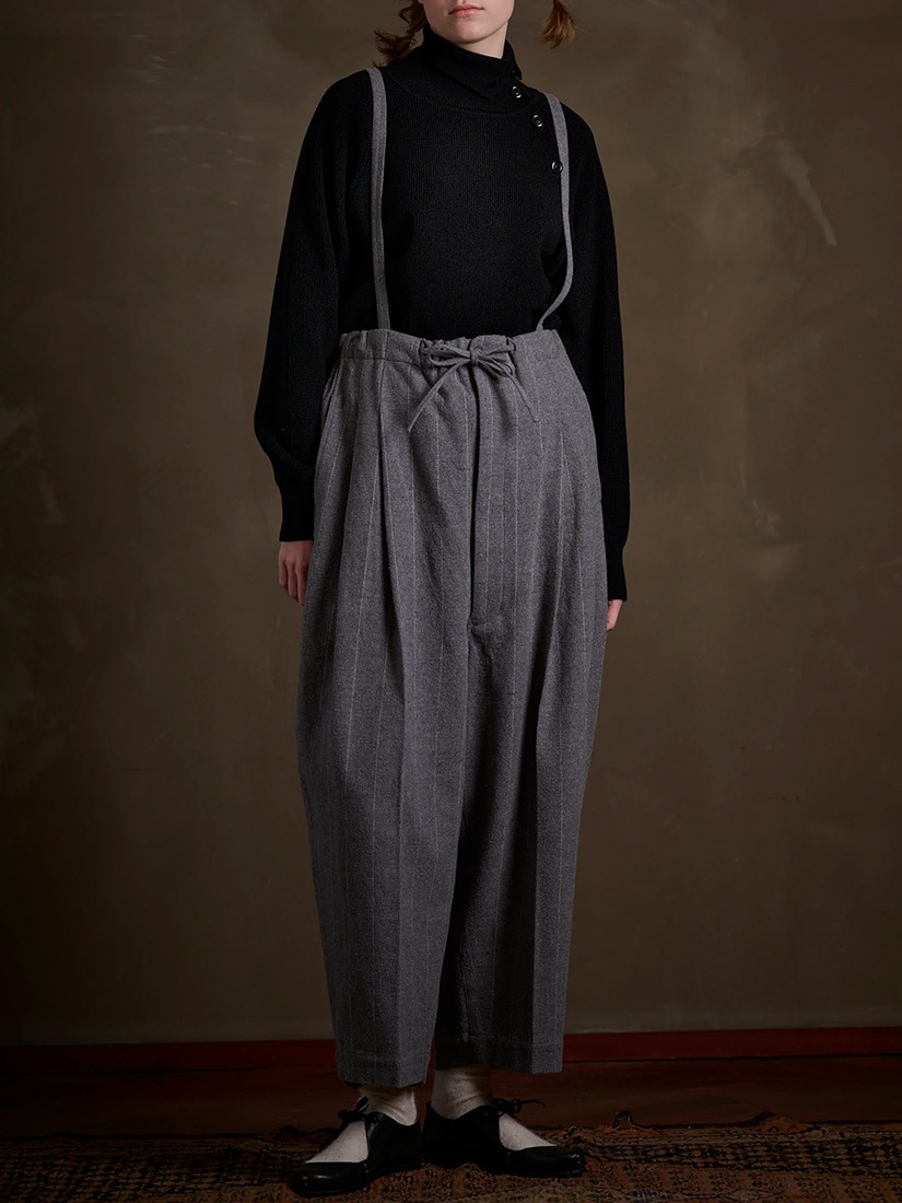 ストライプサロペットL