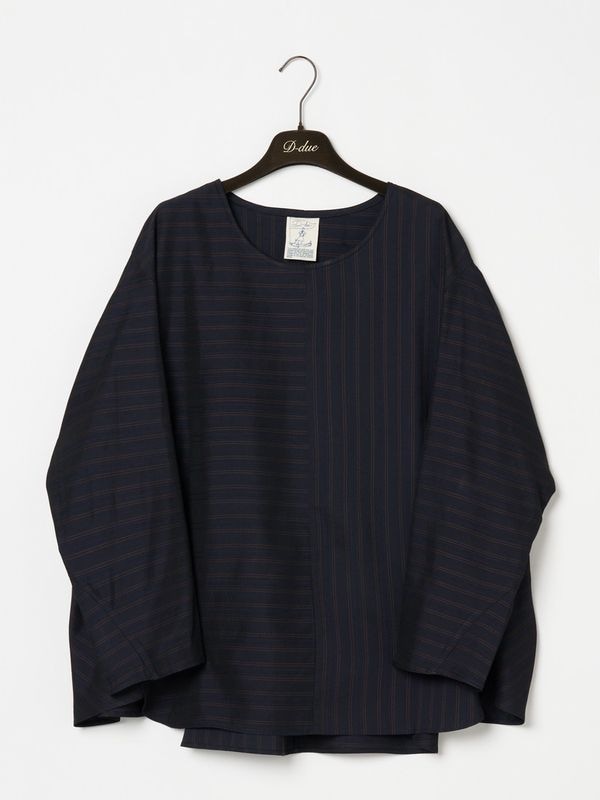TAILORED STRIPE BLOUSE
