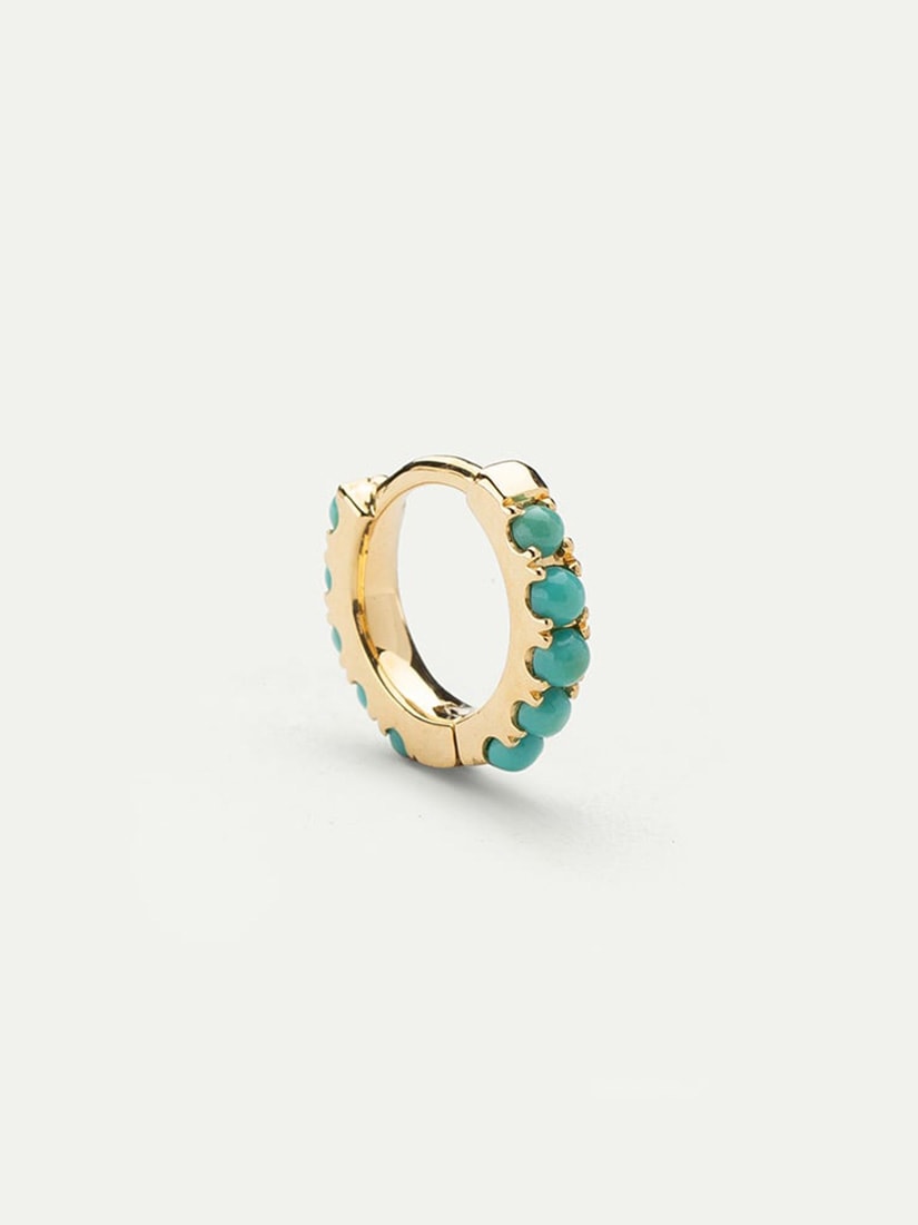 ターコイズ フープピアス（片耳）（ピアス）｜H.P.FRANCE公式サイト