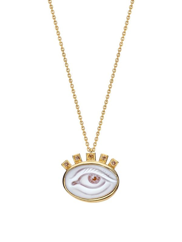 PROTECTING EYES Cameo Eye Gold ネックレス