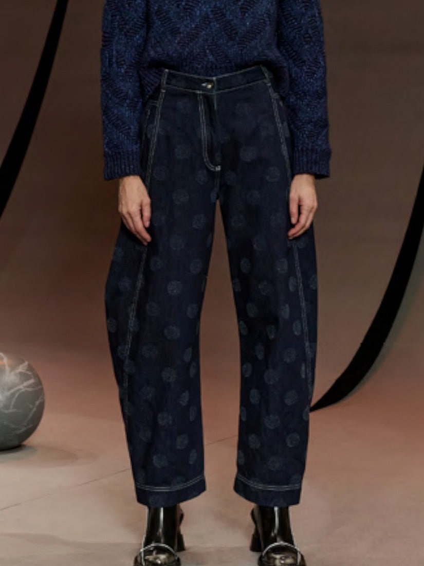 HENRIK VIBSKOV 抽象模様パンツ HENRIK VIBSKOV 抽象パターン パンツ S
