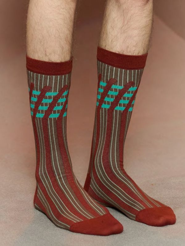 ≪HENRIK VIBSKOV≫Stripes ソックス Homme-A