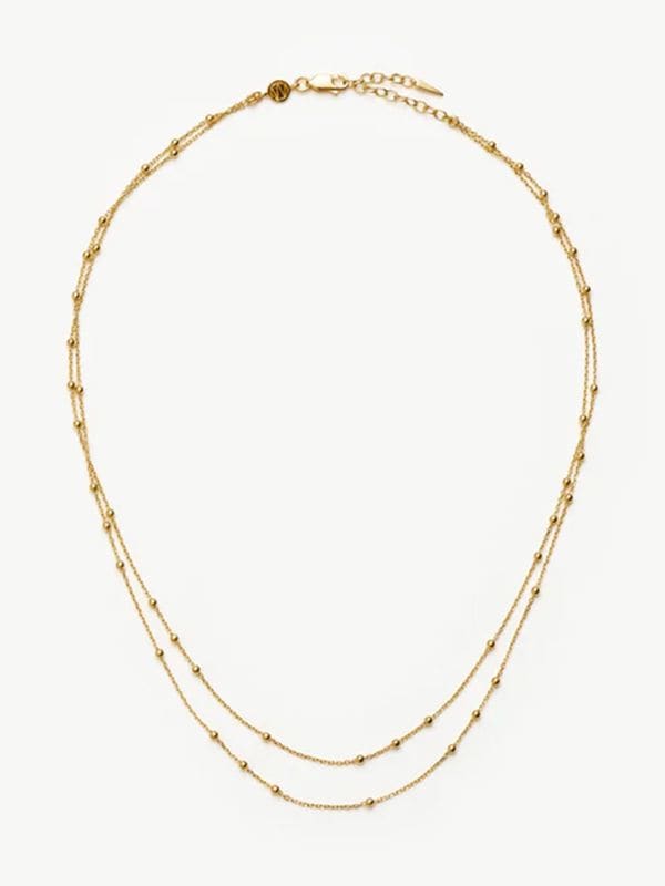 DOUBLE CHAIN ネックレス