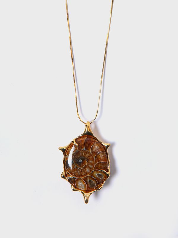 【一点もの】《shu shu me》Ibuki Necklace アンモナイト