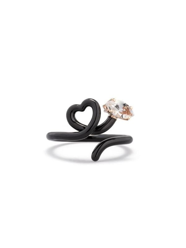 リング BABY VINE HEART RING IN BLACK