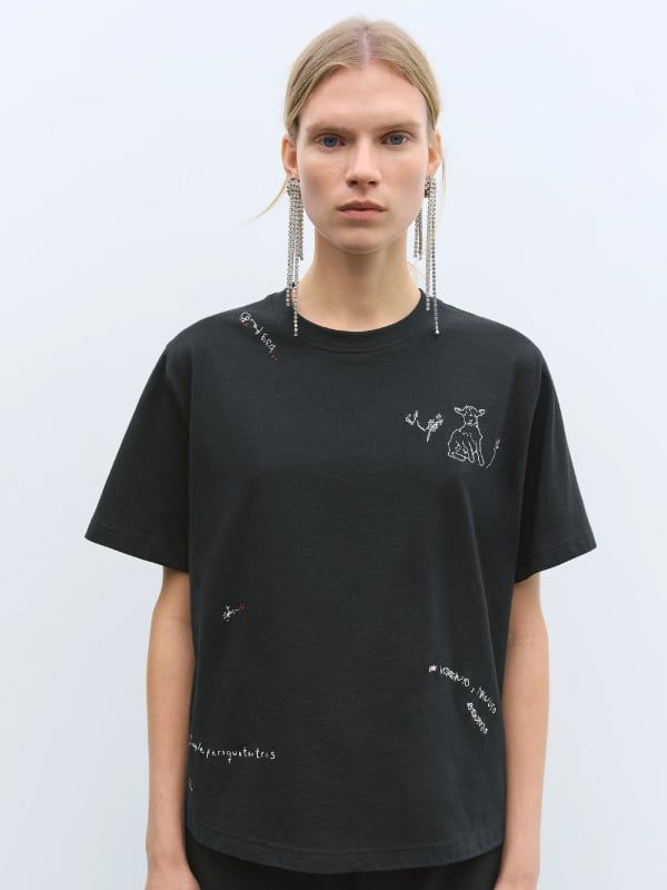 INSTANTE EMBROIDERED T-SHIRT
