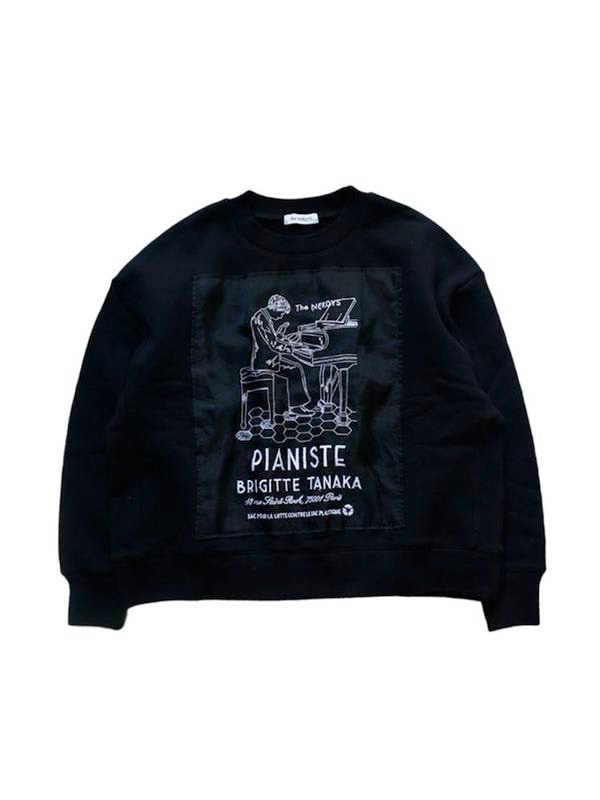 《The NERDYS》Brigitte Tanaka×The NERDYS PIANISTE ショート スウェット