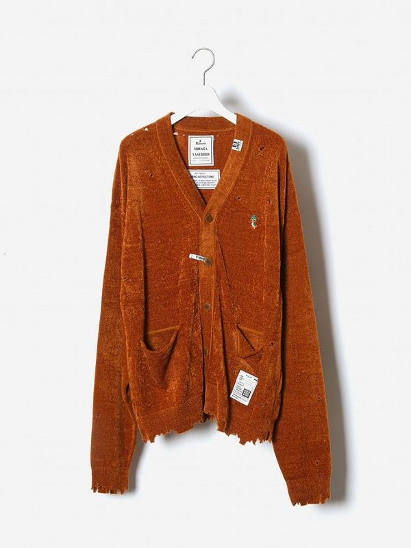 DISTRESSED KNIT カーディガン