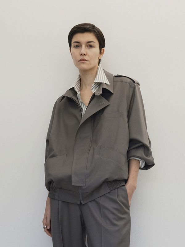 《IRENISA》EPAULET ZIP-UP BLOUSON