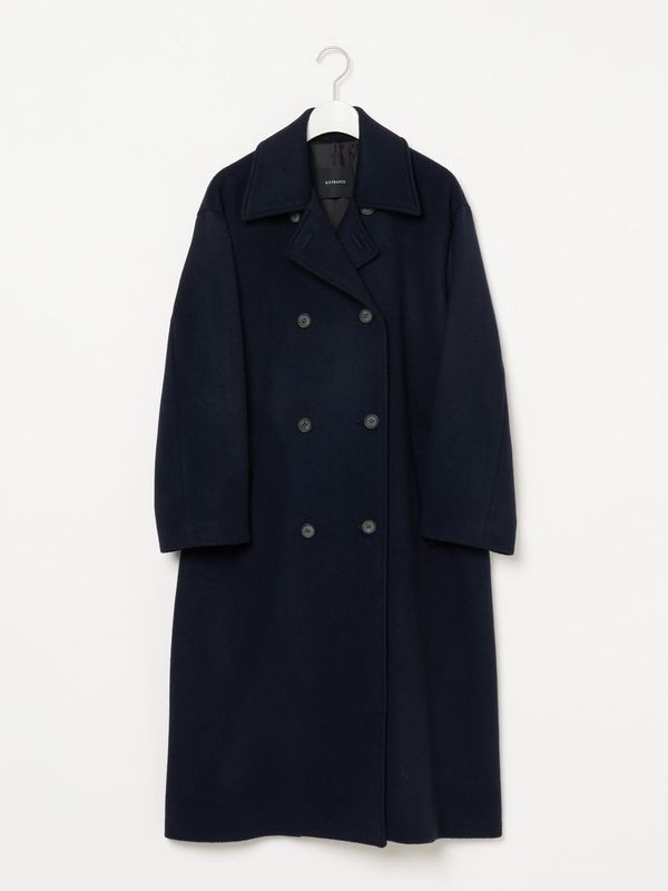 【40th Anniversary Limited Edition】尾州ウール ロングコート navy