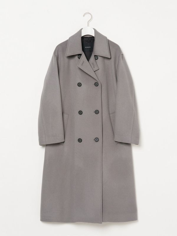 【40th Anniversary Limited Edition】尾州ウール ロングコート gray
