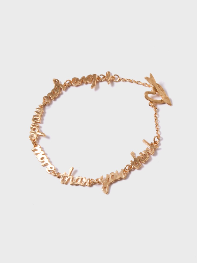 chigo》「I love you much more than you think」 Bracelet 