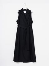 極美品☆COCUCAロングジレ ベスト☆ブラック intoca》ウールロングジレ（ベスト）｜H.P.FRANCE公式サイト