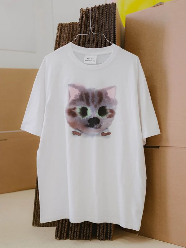 【限定商品】Wild Animalls×Déclic 別注Tシャツ MEMORY（Cat）