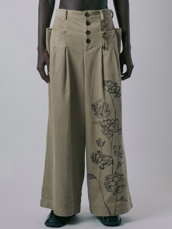 ≪KA WA KEY≫VINTAGE PEONIES TAHTI パンツ