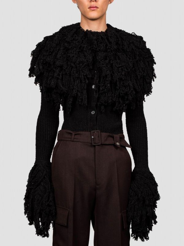 ≪EGONLAB≫KNITTED FRANGES