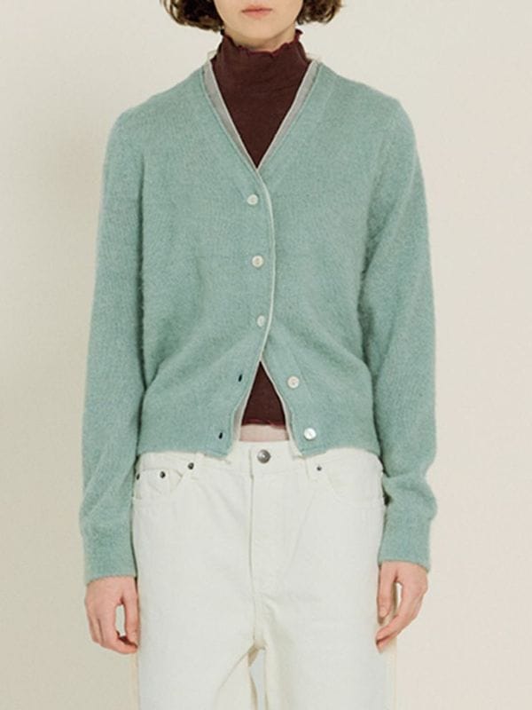 《sienne》ROSHA ORGANZA ALPACA CARDIGAN カーディガン