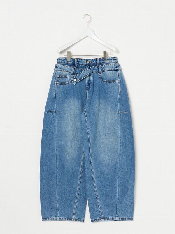 《Feng Chen Wang》Double Wasit Denim パンツ