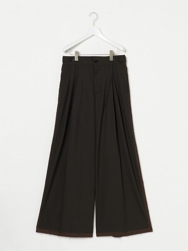 《Feng Chen Wang》Wool パンツ With Deconstructed Seam