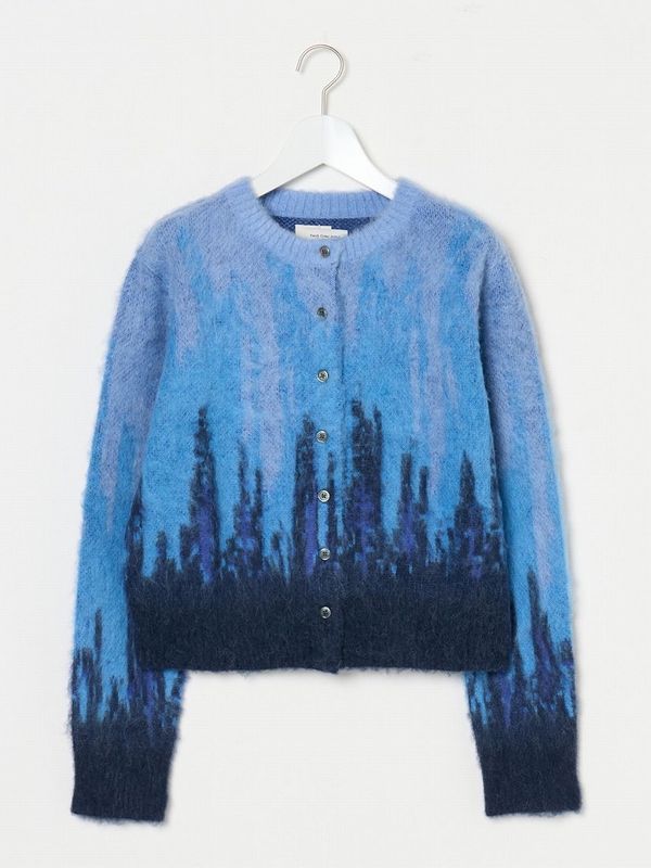 《Feng Chen Wang》Cropped Graident Knit カーディガン