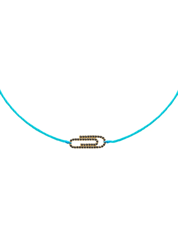 TROMBONE DE LUXE DIAMANT NOIR ブレスレット TURQUOISE