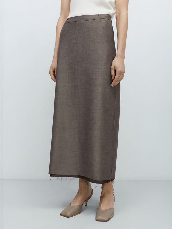 TAILORING MOHAIR LONG SKIRT