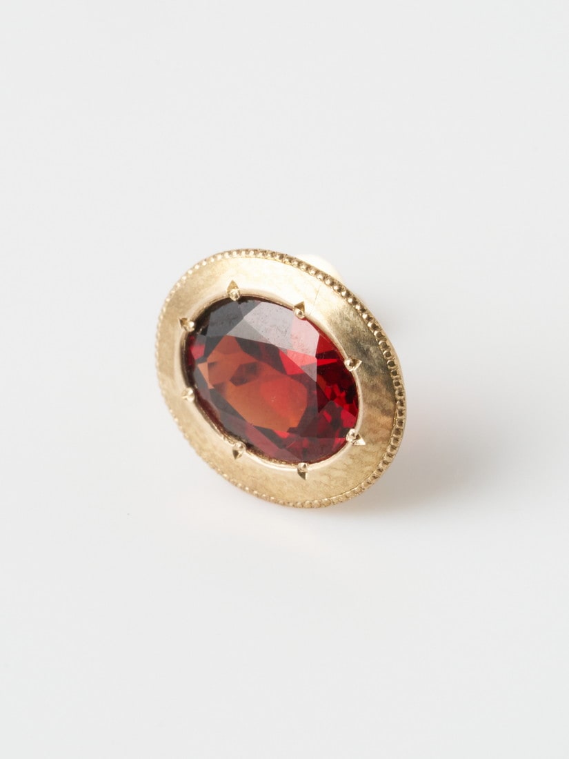 一点もの】《tatsuo nagahata》ピアス ガーネット（片耳）（ピアス