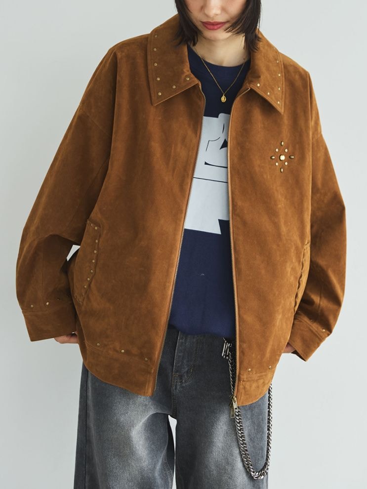 SUEDE STUDS JACKET（ジャケット）｜H.P.FRANCE公式サイト