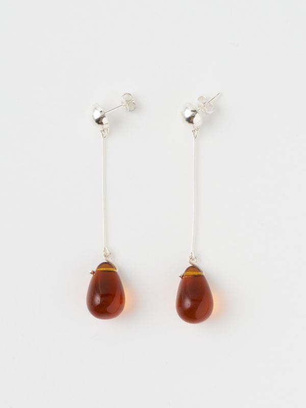 《sisi joia》ピアス Long GOTA  Amber