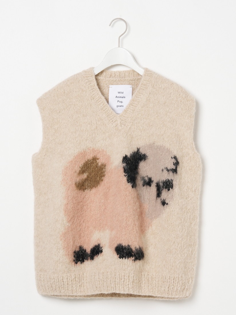 ニットベスト KNITWEAR（Pug Goats）（ベスト）｜H.P.FRANCE公式サイト