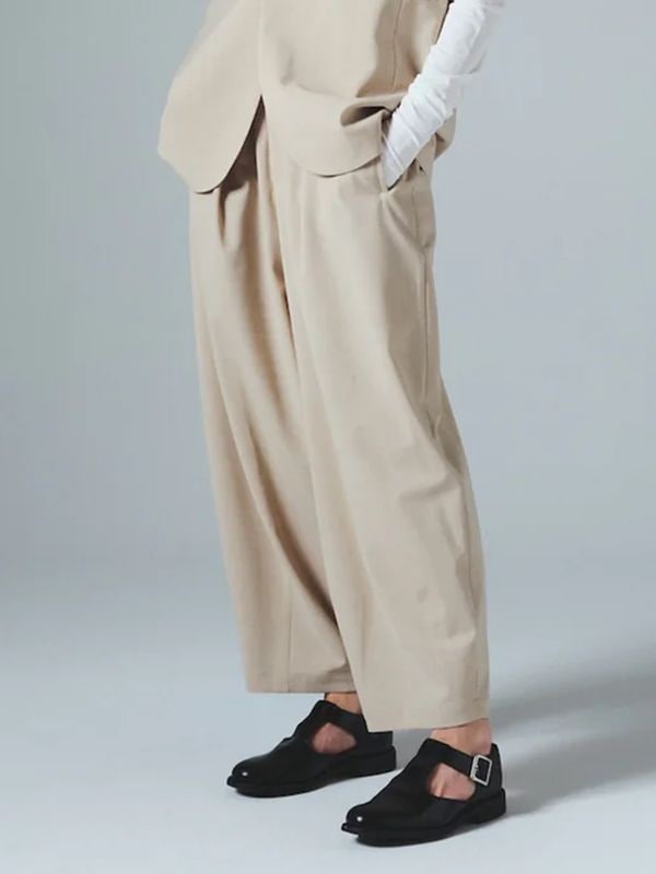 《OTOAA》WOOL/PE DRESS PANTS