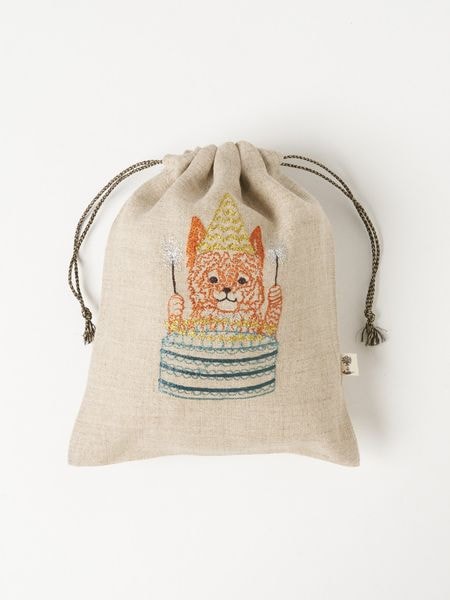 H.P.FRANCE限定】巾着 Fox with Cake（ポーチ）｜H.P.FRANCE公式サイト