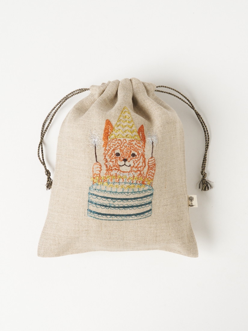 H.P.FRANCE限定】巾着 Fox with Cake（ポーチ）｜H.P.FRANCE公式サイト