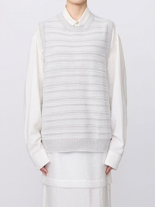 《IRENISA》LACE KNITTING VEST