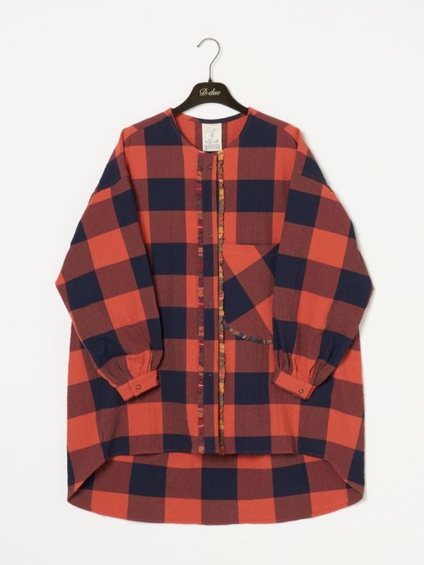 デドゥエ D-due 迷彩丸襟 Aラインフレアコート アッシュペーフランス D-due｜H.P.FRANCE公式サイト