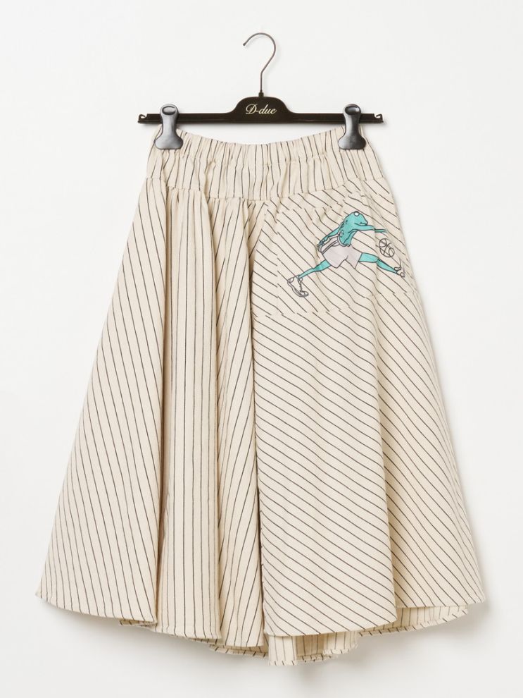 STRIPE スカート with FROGGY POCKET（スカート）｜H.P.FRANCE公式サイト