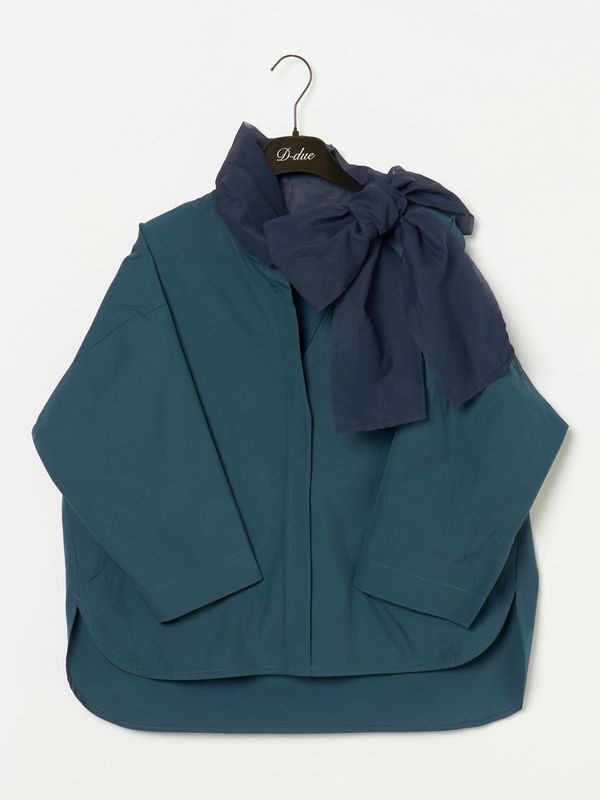 Structured Bow Collar トップス