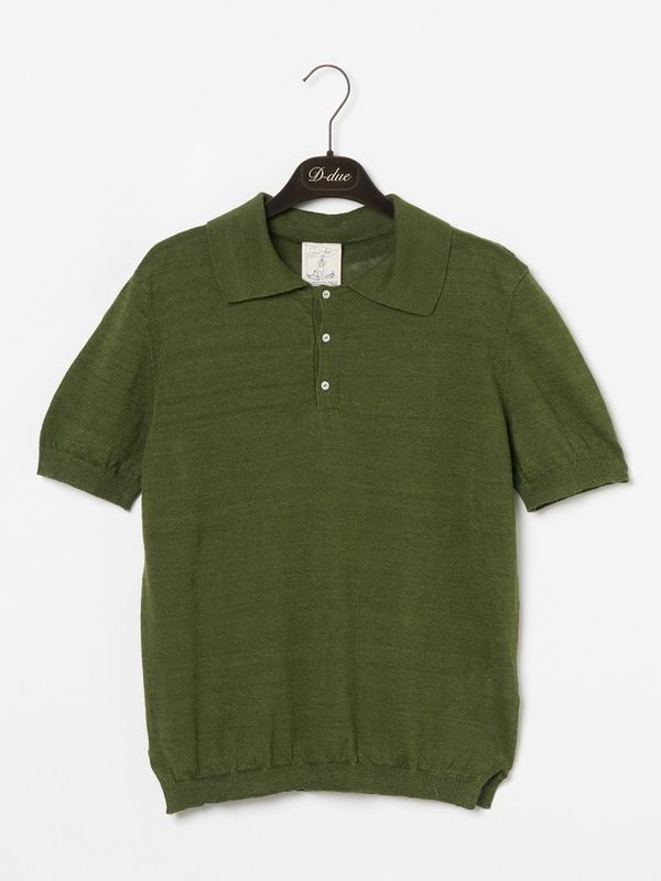 Linen Knit ポロシャツ