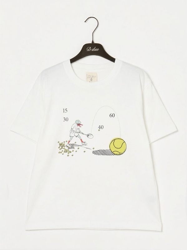 Tennis Illustration Tシャツ