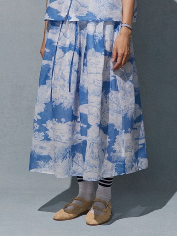 PRINTED SKIRT