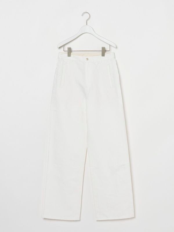 COTTON-LINEN DENIM PANTS