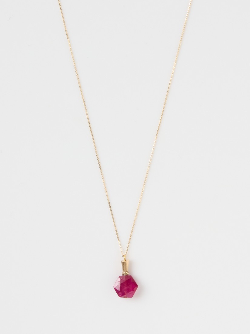 1点もの】《AcuteAccent》perfume bottle necklace ルビー（ネックレス