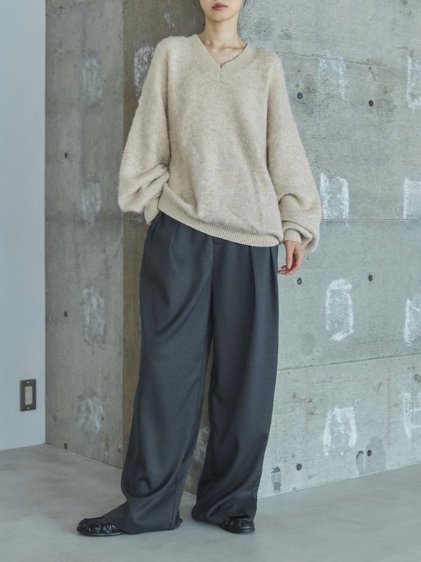 ダブルタックワイドスラックス